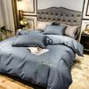 400TC Luxury Egyptian Cotton Bedding Set Full Queen King Size Duvet Cover Bed Fitted Sheet Set Pillowcase Bed Linen Solid Color