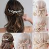 Wedding Decoration Handmade Hair Ornament Crystal Headband Tiara Jewelry Bridal Hairpin Hair Pins