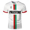 Palestine Football T Shirts Summer Fashion Short Sleeve Palestinian Flag 3D Printed T-shirts Casual O Neck Loose Mens Tops Tees