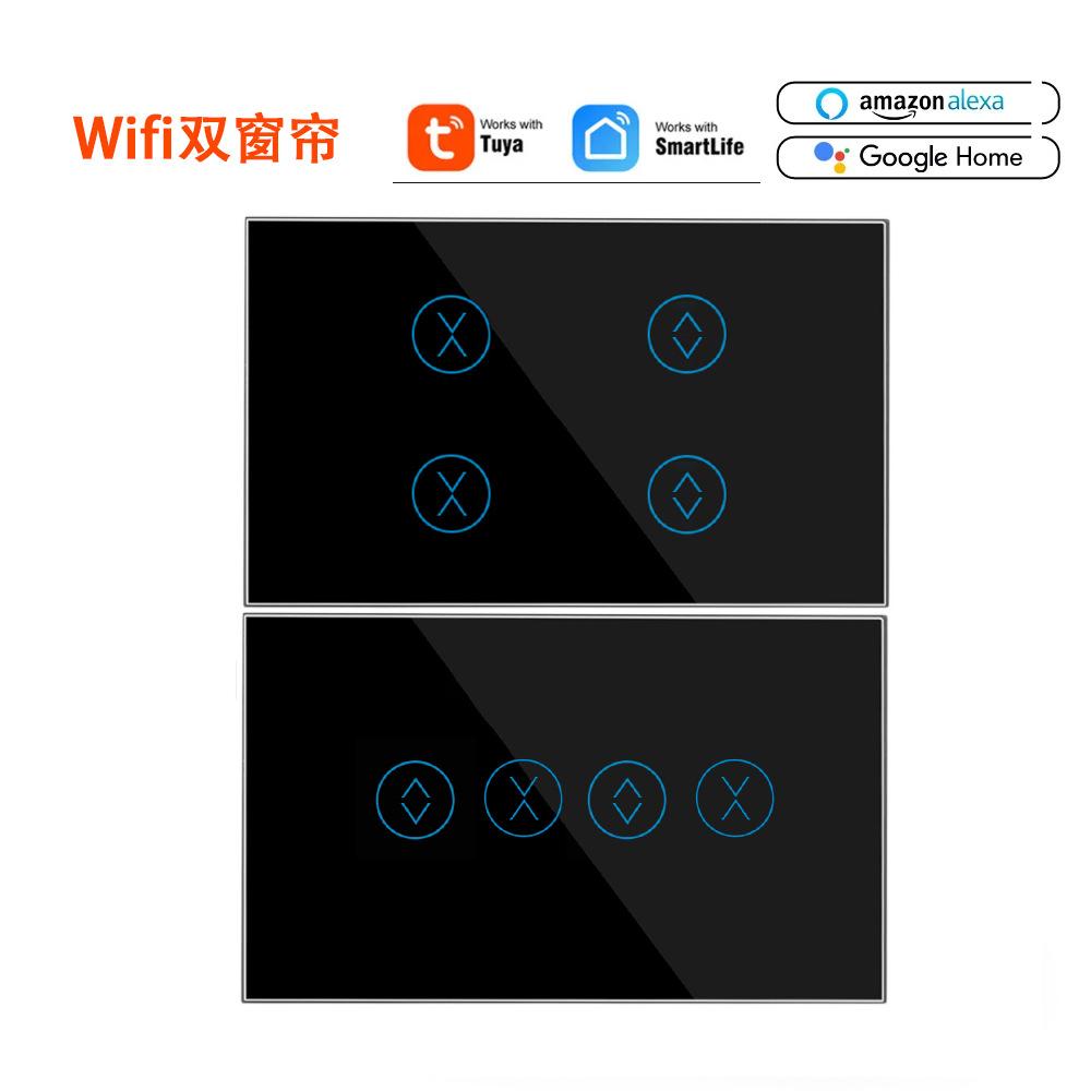Smart Life Smart WiFi 10A PC & Glass Touch Panel Wall Switch US Standard 1/2/3/4 Gang With/Without Neutral Line