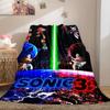 Sonic the Hedgehog All-Season Versatile Travel Blanket Compact Suitable for Office Nap & Outdoor Camping LXRa32