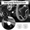 2Pcs Car Decoration Dial Lamp Switch Cover Car Wiper Gear Cap Decorative Car Styling Fit for Benz Smart Fortwo 451 2009-2014