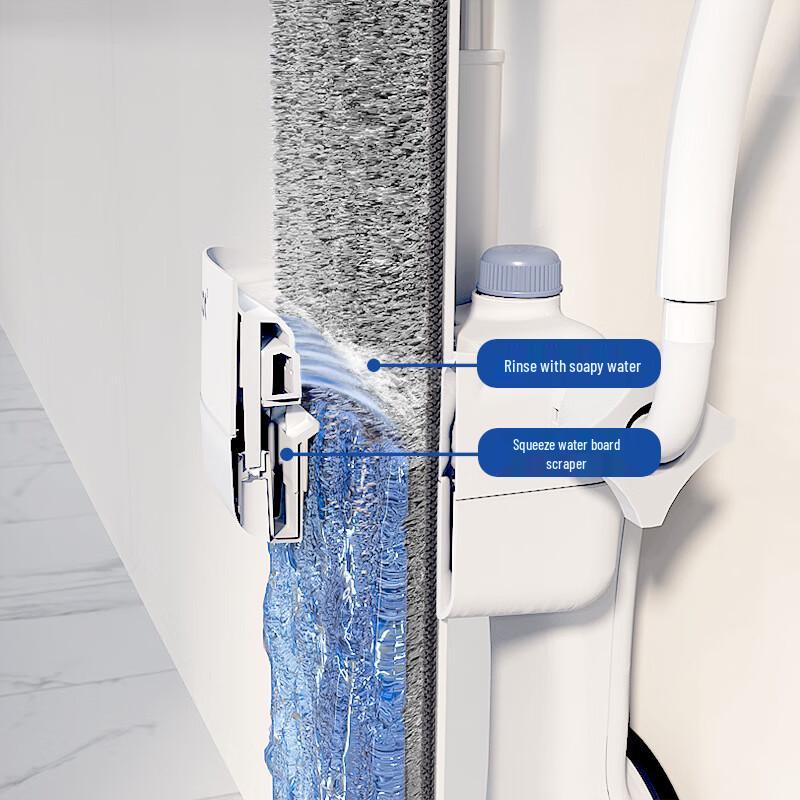 Hands-Free Flat Mop with Squeezer