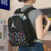 New Jordan Polyester Backpack Trumpets Unisex Black & Multicolor JD2433062TD-002