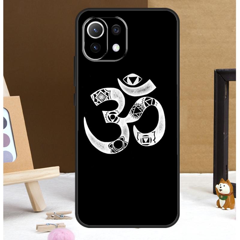 Aum om Namaste Symbol Zen Yoga Case For Xiaomi 13T 14 Pro 11T 12T 12 13 Lite POCO X6 X3 X4 X5 F5 Pro F3 M5s M6 Pro Cover