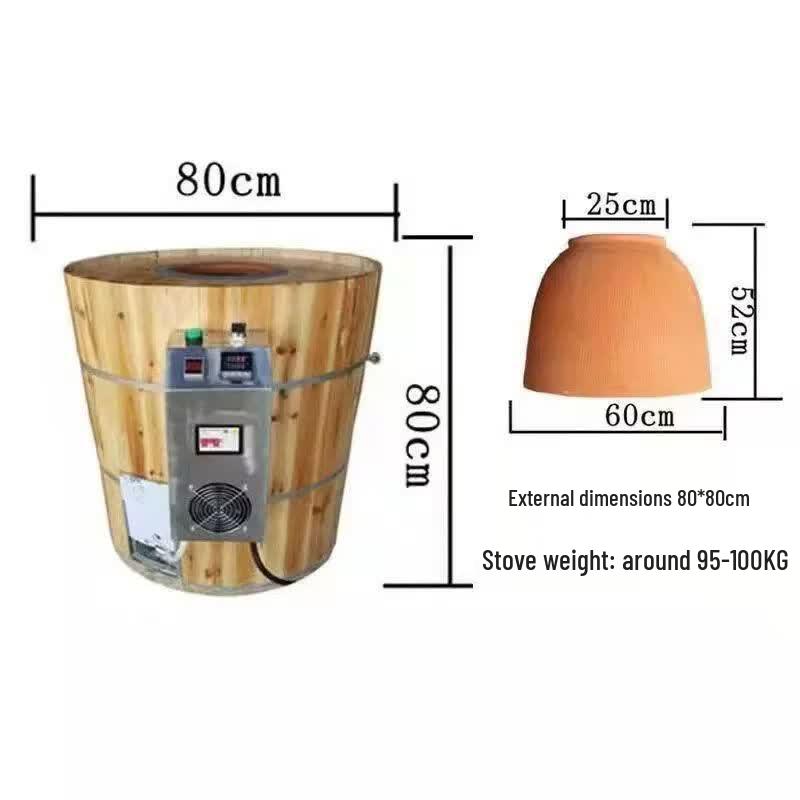 Thickened Stainless Steel Dual-Fuel Shaobing Oven