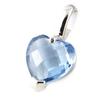 [L1802] - Tanzanite Blue 'Love' Silver Pendant