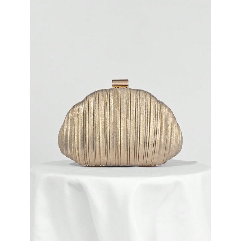 Lightweight, Business Casual Rhinestone Decor Bucket Bag Mini Drawstring Design, Clear Bag Faux Pearl Bag Evening Bag, Dinner Bag Glamorous