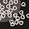 50 шт., жемчужные 3D полые сердечки для ногтей, подвески Kawaii, блестки, горный хрусталь, кулон, аксессуары для ногтей, товары для рукоделия, украшения для маникюра