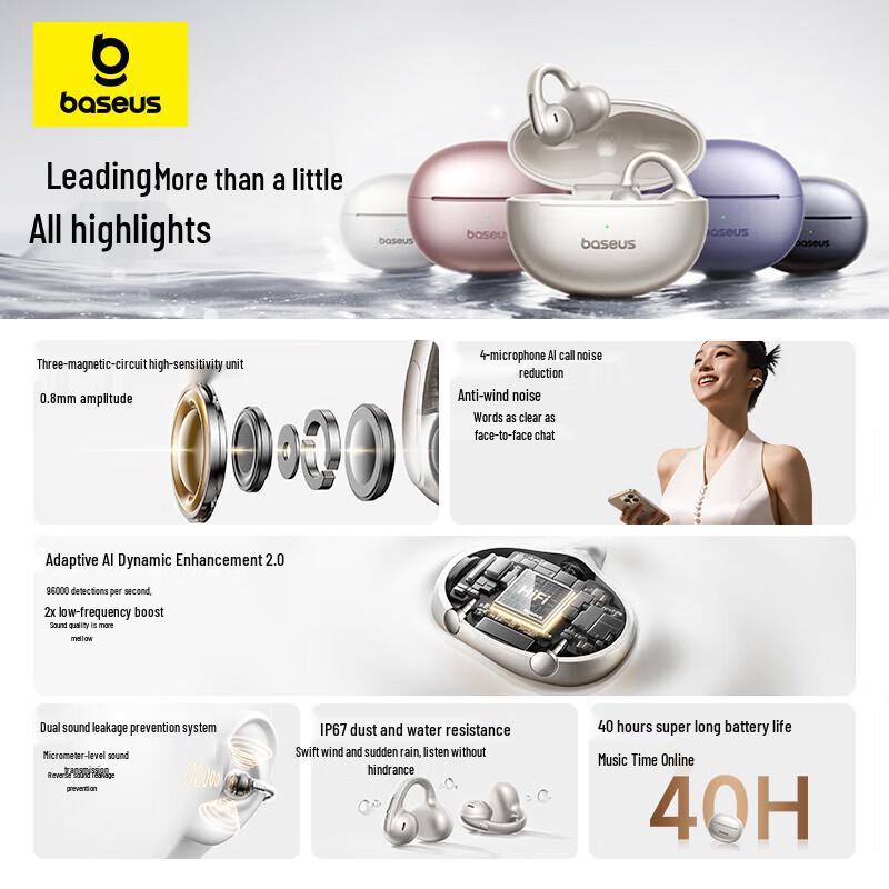 Baseus Bowie MC1 Pro Open-ear True Wireless Earbuds