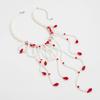 Multilayer Blood Drop Necklace Tassel Gothic Jewelry Creative Halloween Choker  Cosplay