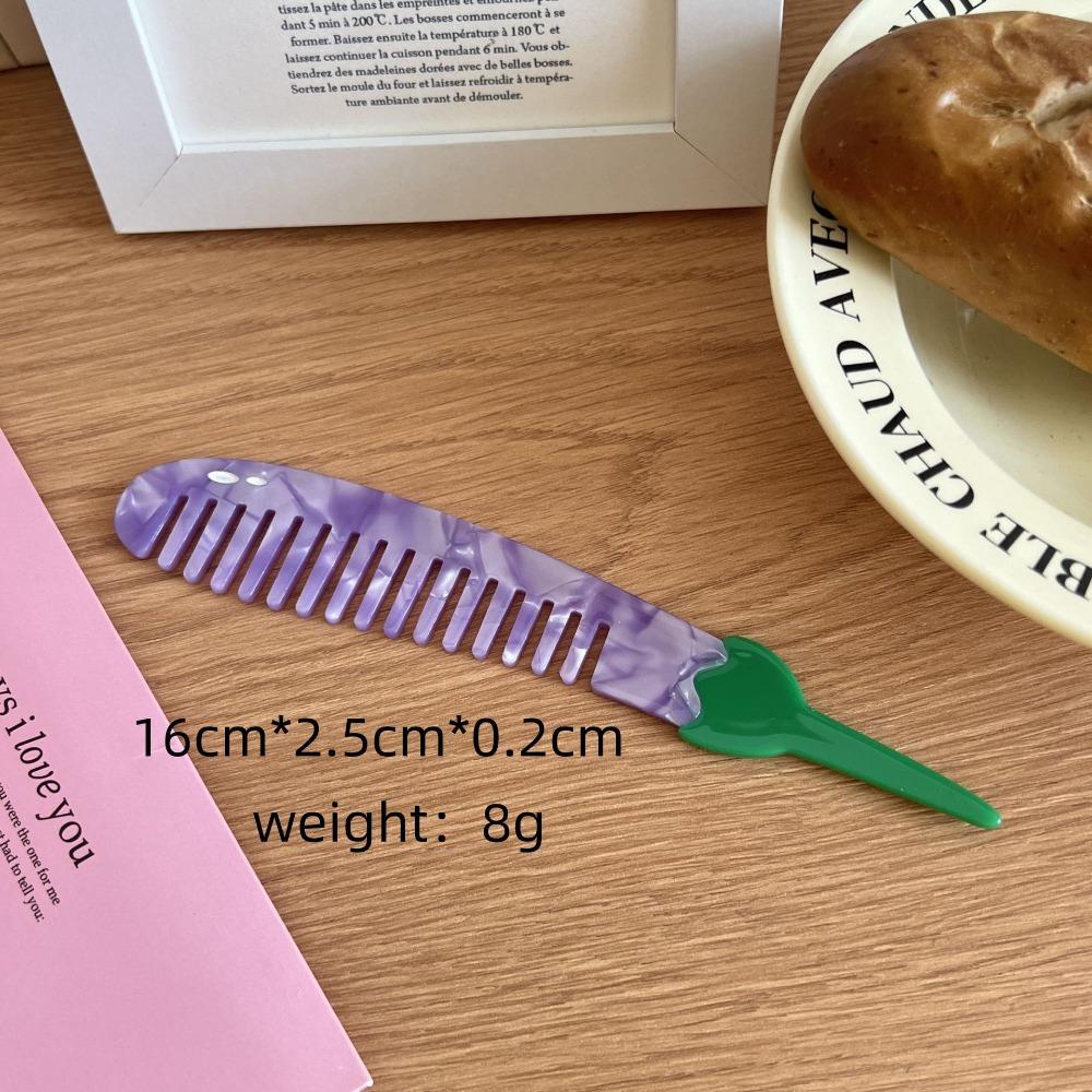 Tulip Acetate Comb Cartoon Hairdressing Combs Hair Care Makeup Comb  Household