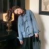 Women's Spring Chinese Denim Jacket Women's Loose Large Size Top