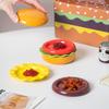 Блюдо для гамбургера Блюдо для приправ Набор из шести штук Блюдо для соуса Милая посуда Керамика Подглазурная роспись Блюдо для соевого соуса Бытовая сторона