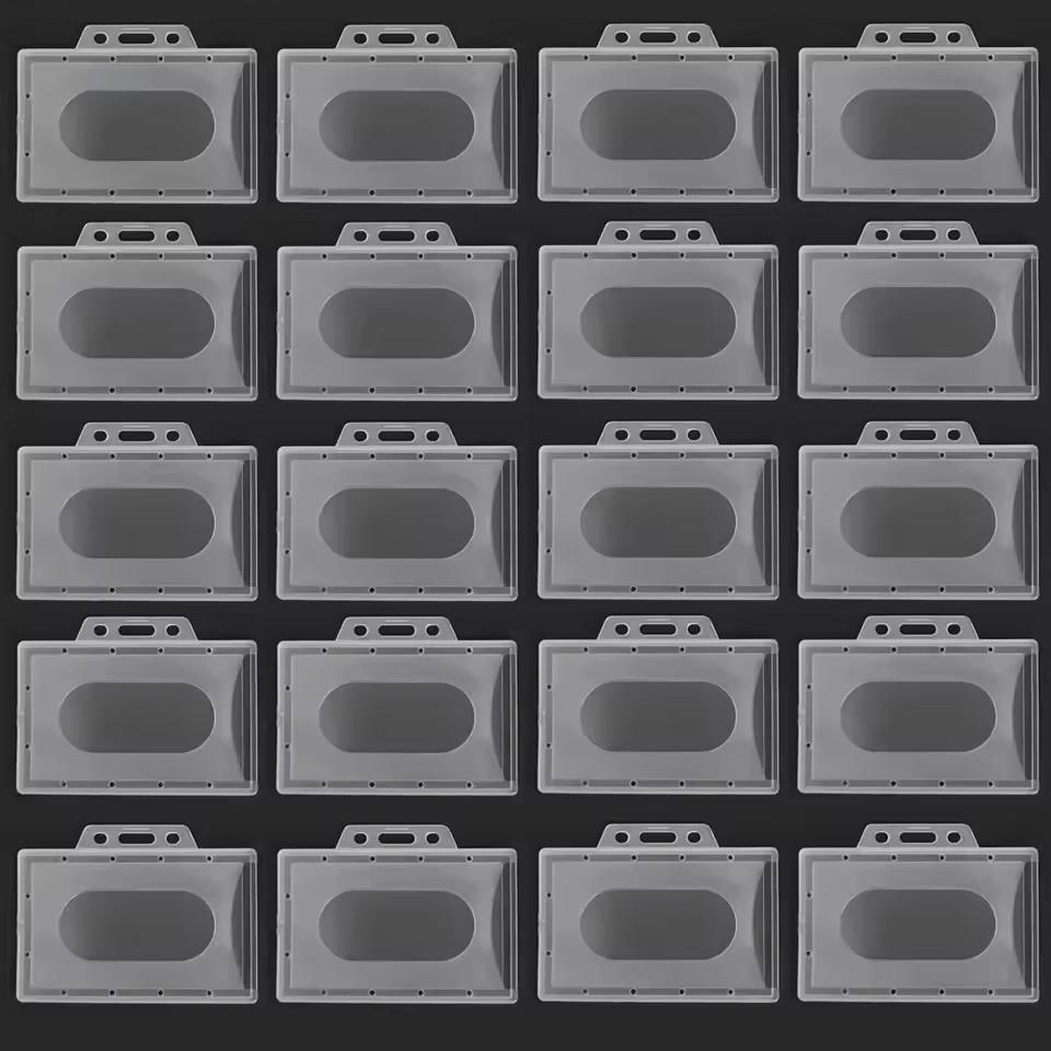 20/10/5/1 шт. Прозрачный матовый держатель для ID-карты, бейджа с именем, премиальный прозрачный пластиковый рукав для карты для защиты карты медперсонала