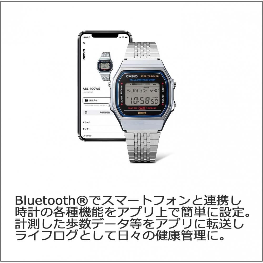 Casio Мужские Bluetooth-часы Серебристые Abl 100we 1ajf