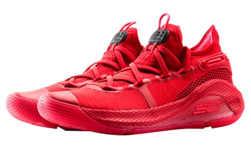 Kids' Sneakers Under Armour Curry 6 Heart Of The Town (GS) Red/Black/Red Rage
