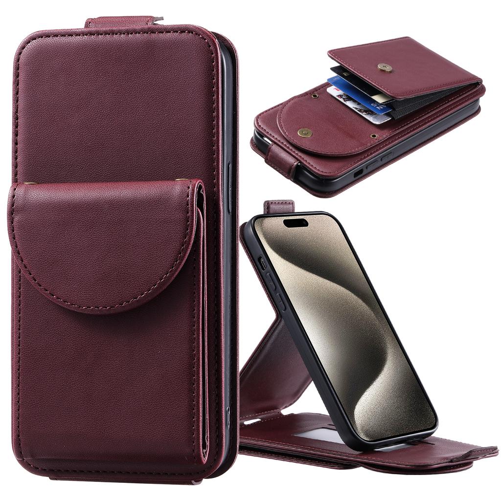 Wallet Card Slot Wrist Strap Flip Leather Case Cover for iPhone 15 14 Plus 13 12 11 Pro Max XSMAX for Samsung S24 S23 S22 S21 S20 Ultra Plus A15 A54