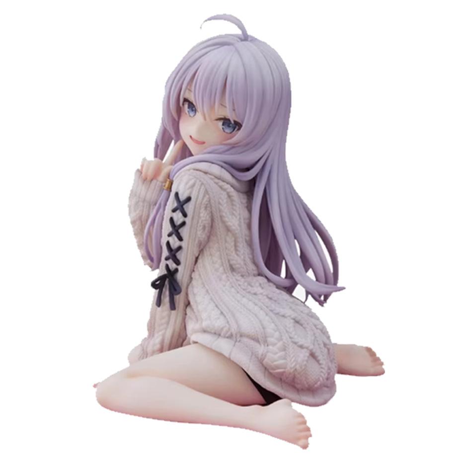 Элайна 15 см Аниме Фигурка Ведьмы в Вязаном Платье ПВХ Модель Action Collectible Кукла Игрушка Для Рождественских Подарков