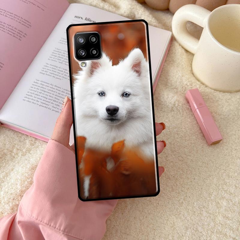 Чехол для телефона Samsung Galaxy с изображением японского шпица A54 A34 A14 A13 A51 A71 A33 A53 A73 A12 A22 A32 A52 A72 A52S