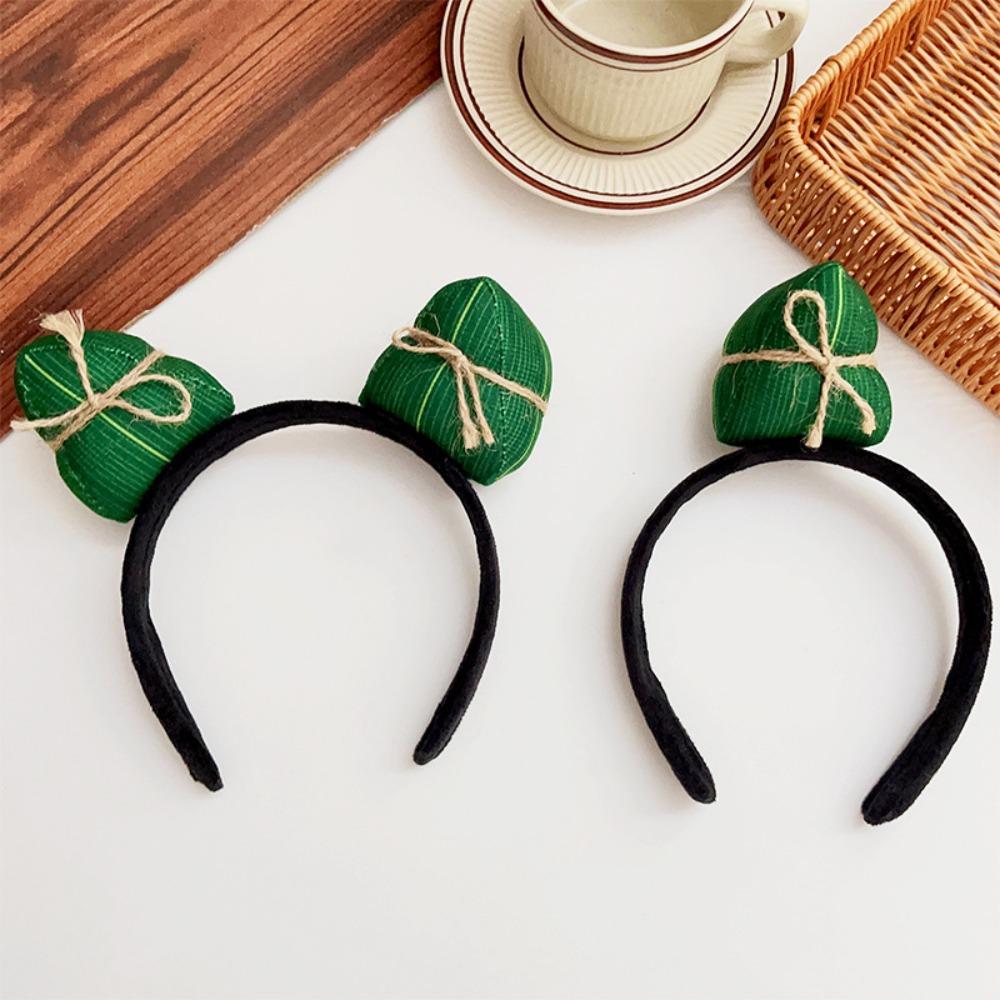 Chinese Style Zongzi Headband Soft Dragon Boat Festival Hairband Dragon Boat Festival