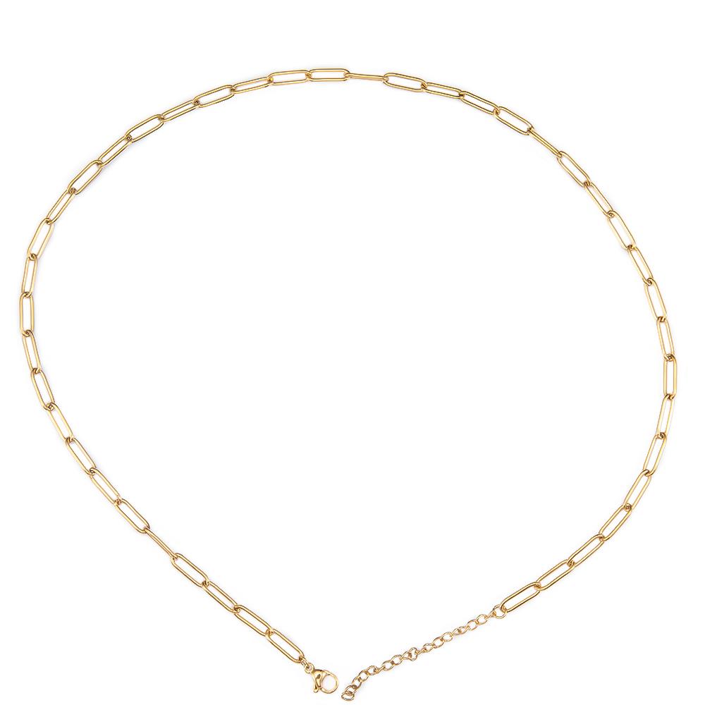 10pcs 5pcs 1pcs Stainless Steel Chain Hollow Frame Link Necklace Chains 5cm Extension Chain Lobster Clasp for DIY Jewelry Making