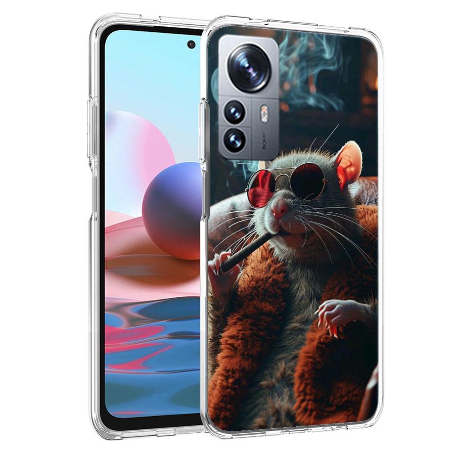 Милый чехол для телефона с хомяком для Redmi Note 13 Pro Plus 14 Pro+ 12S 12 11S 11T 11E 11 10S 10 9S 9 Xiaomi Capa TPU