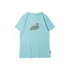 Li Ning X Line Friends Collaboration Sports Fashion Series Cartoon Fun Print Round Neck Short Sleeve T Shirt Women Tops Blue AHSR808-4