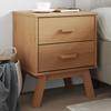 VidaXL Bedside Table, Bedside Cabinet with Legs, Nightstand with Storage, Bedroom Nightstand, Modern, Brown 358582