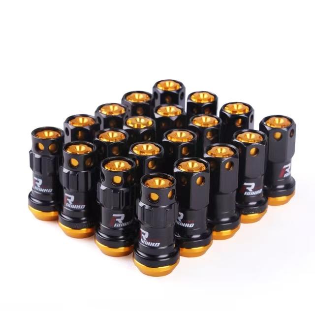 Новые колесные гайки R40 Style 44 мм M12x1.5/1.25 Гоночные гайки 20 шт. запирающие гоночные гайки + 2 комплекта защитных ключей