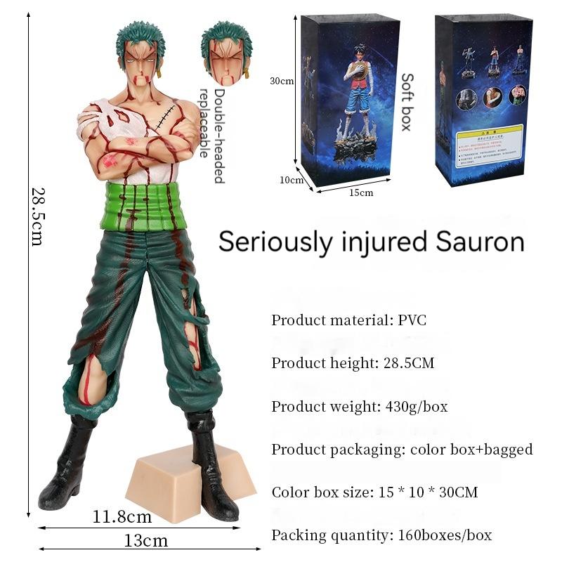 Фигурка Луффи из One Piece - Повязка Войны, Сильно Раненый Солонг Конгдао Ямахару, Модель Масштаба Действия, Украшение, Коллекционные Игрушки, Игровые Наборы