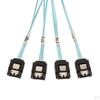 -Кабель-адаптер SAS 26P SFF-8088 на 4x 7-контактный 6 Гбит/с 30AGW с защелкой