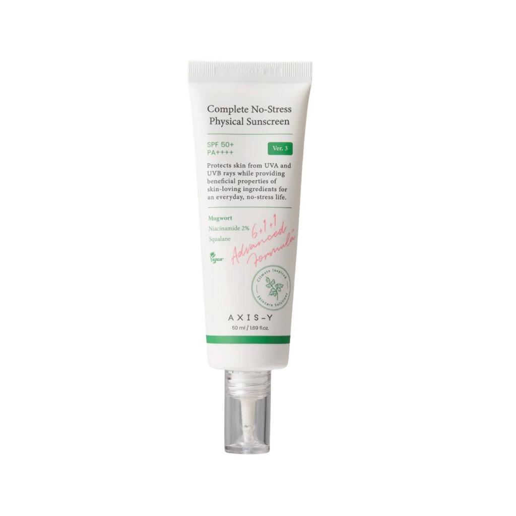 AXIS-Y Complete No-Stress Physical Sunscreen SPF50+ PA++++ Mineral Sun Cream 50ml