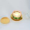 Black Pillar Metal Plate Round Candle Base Tray Creative Iron Candle Holder  Banquet