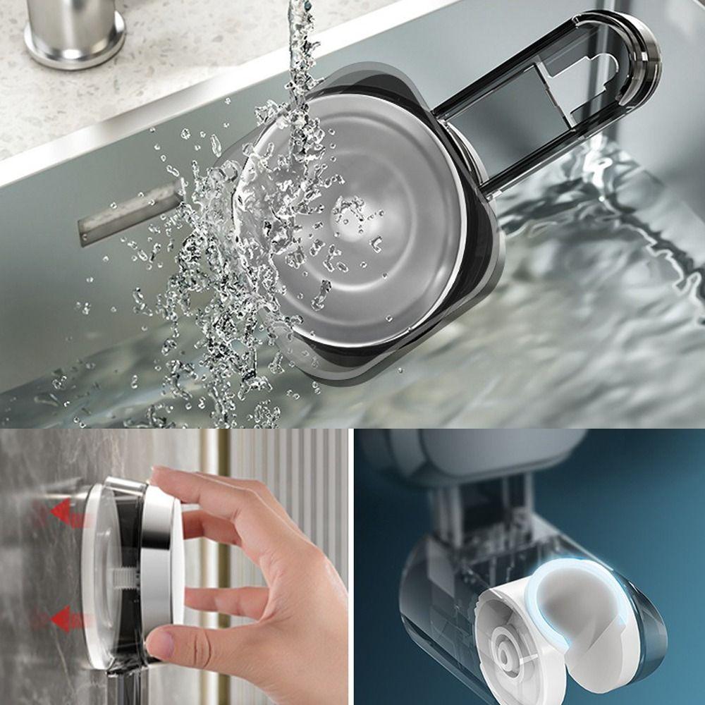 Держатель для душевой лейки на присоске, регулируемый распылитель, фиксированное основание, аксессуары для ванной комнаты