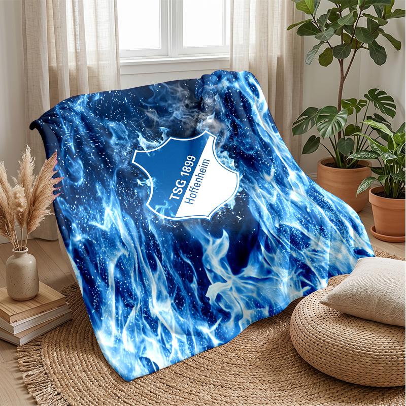 TSG Hoffenheim FC Soft Flannel Fleece Blanket Lightweight Cozy Warm Throw Blanket For Sofa Bed Home Decor