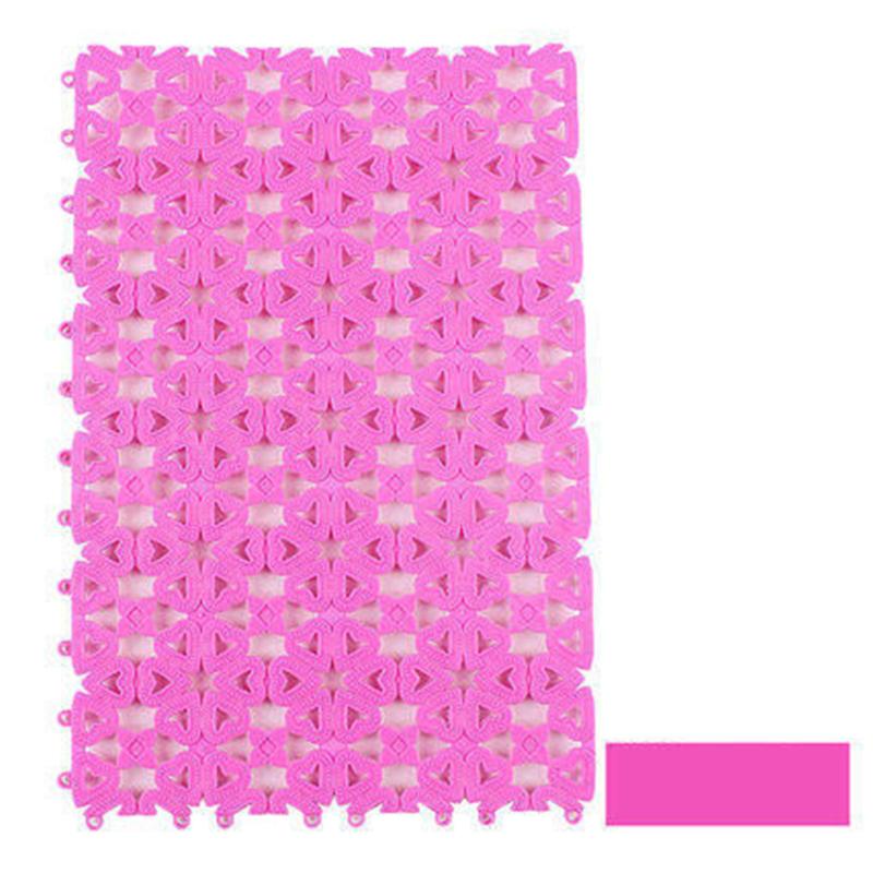 Сращиваемый пластиковый коврик в клетку для собак, кошек, кроликов, дизайн с полыми отверстиями, противоскользящий коврик для кошачьих туалетов