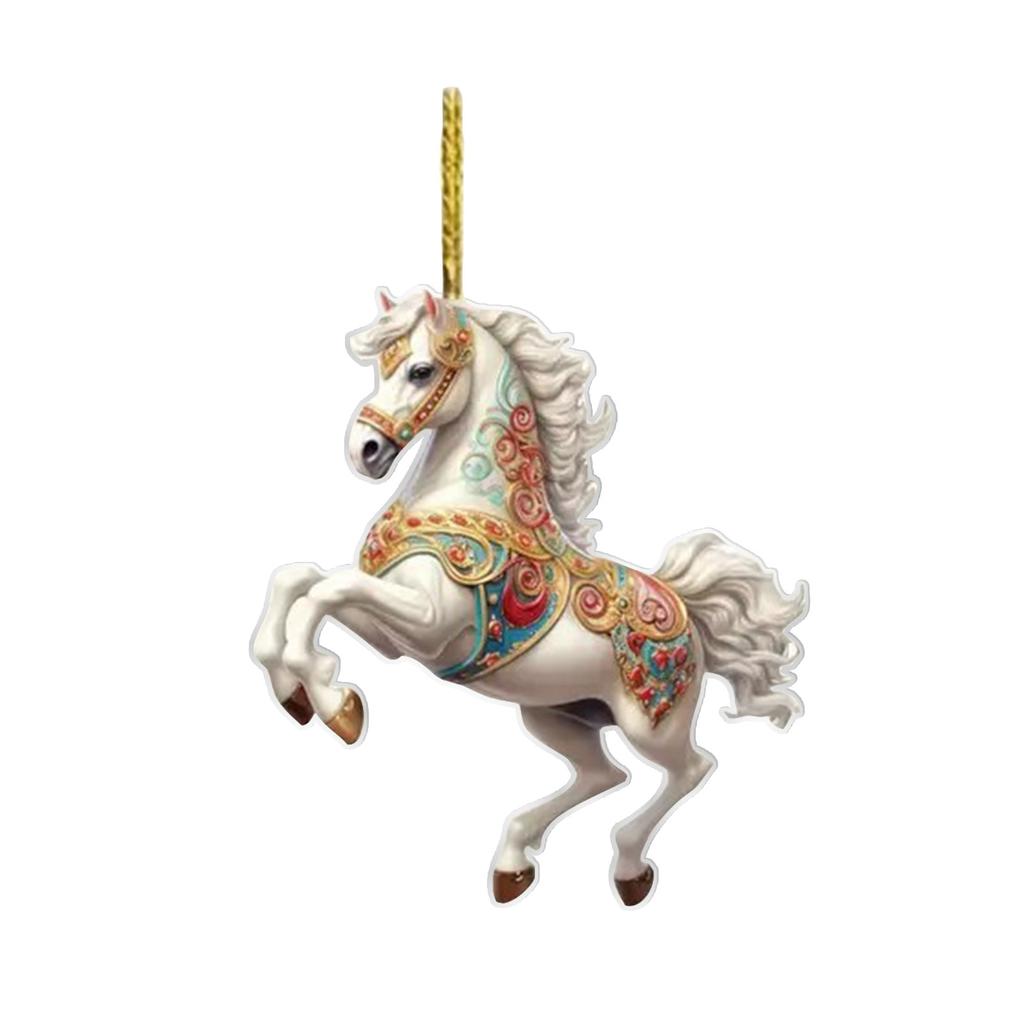 Подвеска-лошадь, Рождественское украшение-подвеска, В качестве подарочной подвески для любителей лошадей, Великолепная рождественская подвеска