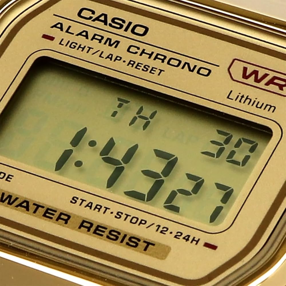 Casio Серия Vintage A158WETG-9A Цифровые часы Золотой Унисекс Детские