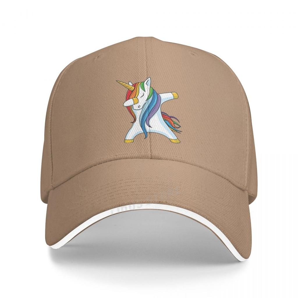 Fashion Dabbing Unicorn Unisex Baseball Cap 2022 Cartoon Rainbow Unicorn Dad Hat Summer Hip-Hop Caps