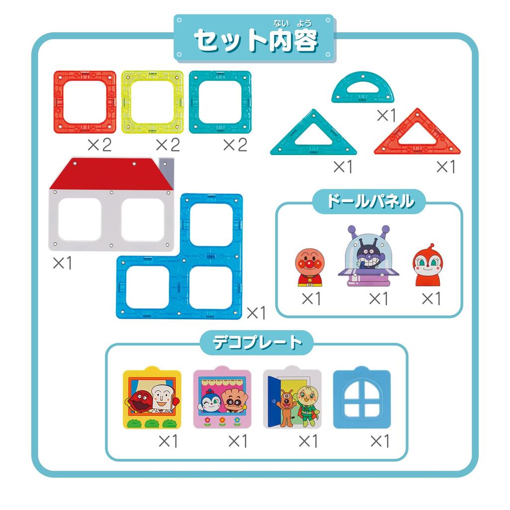 BANDAI Анпанман Магпанель Образовательный Набор «Фабрика Хлеба» 1 Год 6 Месяцев и (Возраст вверх)