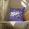 Забавная фиолетовая наволочка Milka с принтом, наволочка для декора дивана в гостиной и спальне