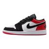Кроссовки Air Jordan 1 Low SE GS Black Toe для детей Белые Красно-бордовый IB8970-106