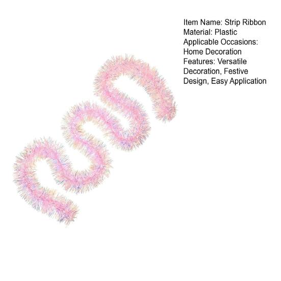 1/2/3/4/5 шт. Рождественская проволочная гирлянда лента розовая тема блестящая проволочная гирлянда декоративная проволочная лента праздничное украшение