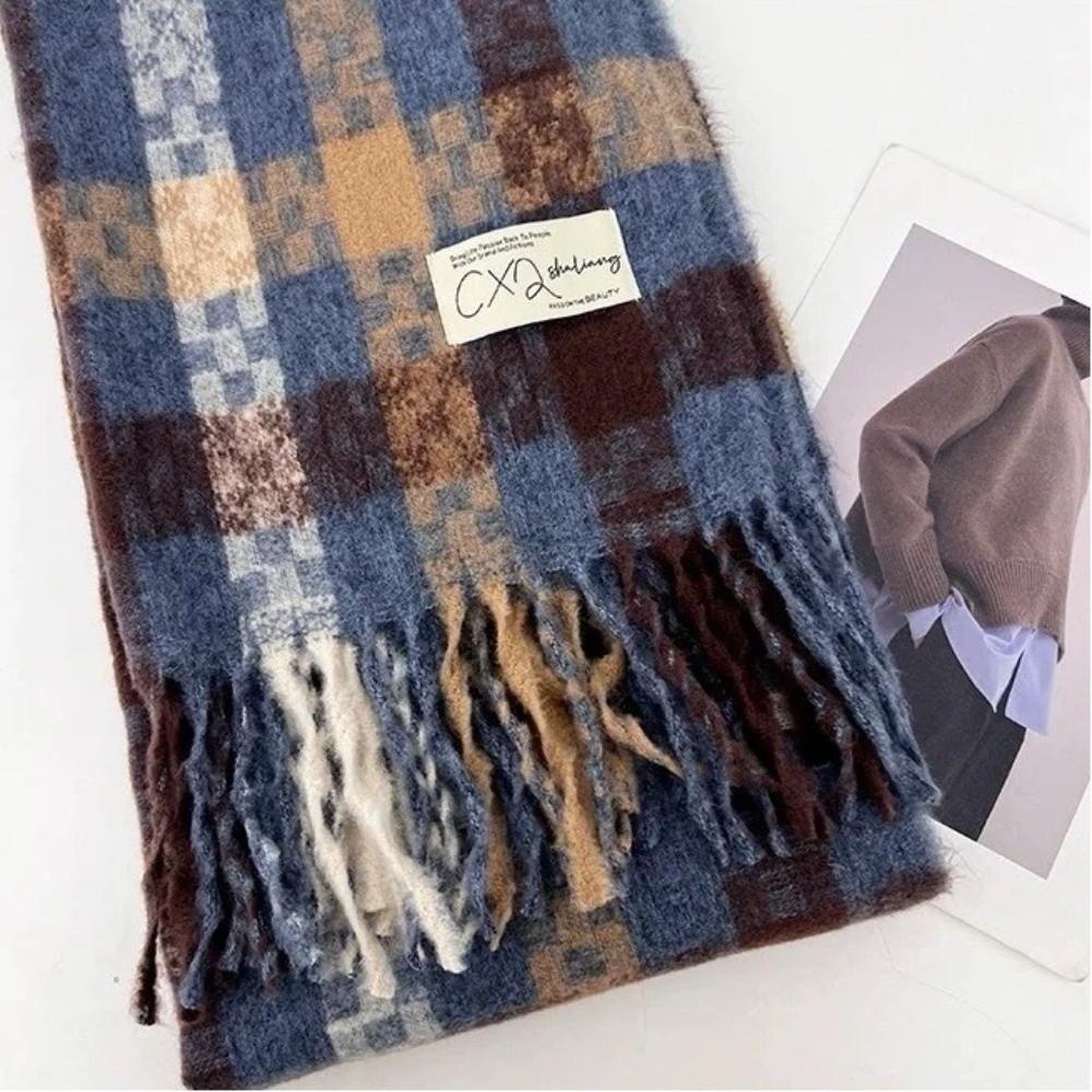 Imitation Cashmere Winter Scarf Windproof Warm Shawl Wrap Fashion Knitted Scarf Autumn