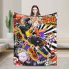 Soft Warm Blanket Picnic Animated Game P- Persona 5 Bedding Throws  Flannel Bedspread For Couch Chair Aesthetic Sofa Bed Cover