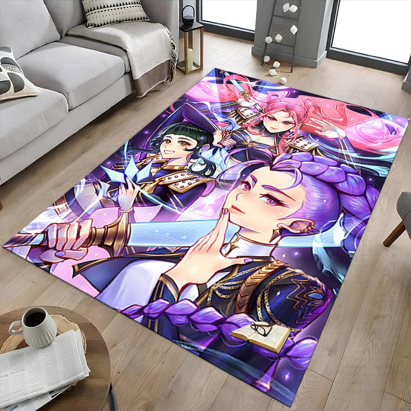 Fantasy Heroes Unite Carpet For Playroom Bedroom Living Room Sofa Home Decorkids Game Area Rug Nonslip Floor Mat