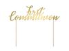 First Communion Cake Topper Gold 21cm