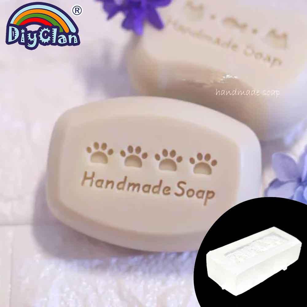 Cute Handmade Soap Stamp Making Small Cat Footprint Pattern Clear Natural Soap Seal Glass Soap Chapter Acrylic Chapters Custom