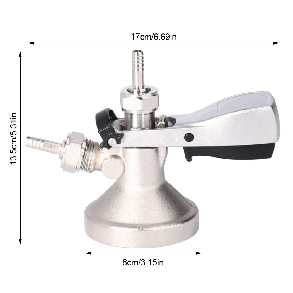 7 piece Stainless Steel Beer Keg Coupler G5/8 G Type Beer Canning Coupler Home Brewing